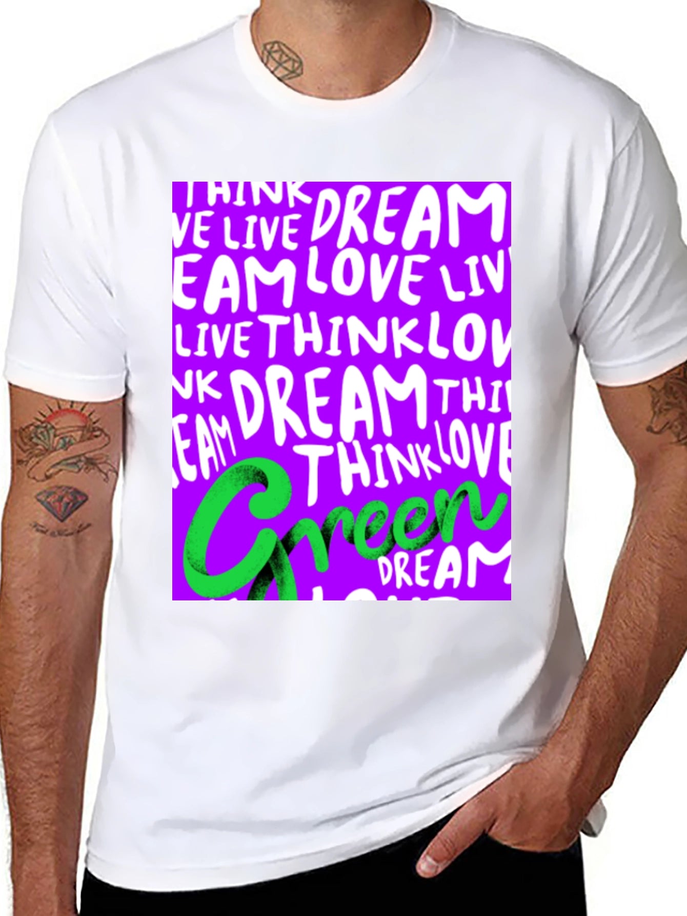 Dream Live Love Green T-Shirt