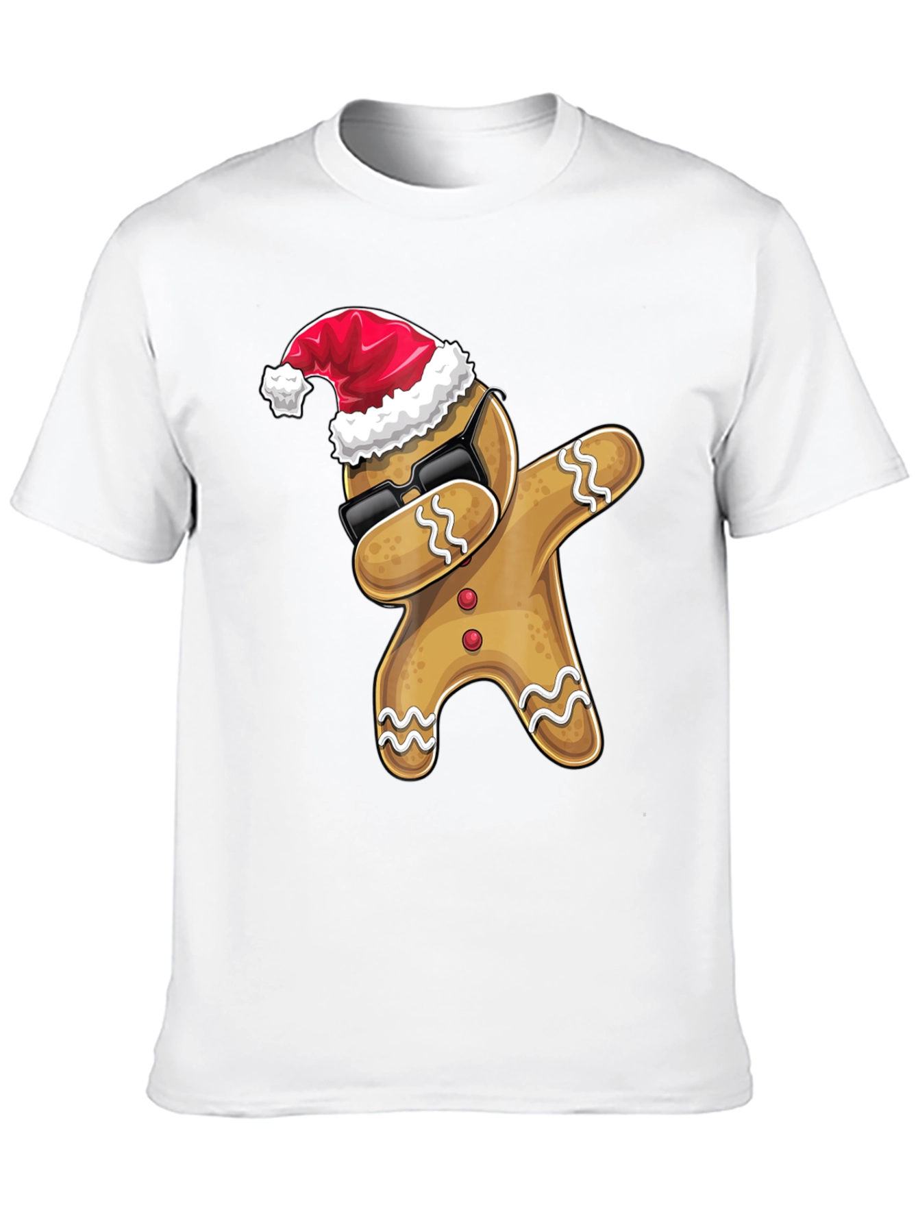 Dabbing Gingerbread Man Christmas T-Shirt