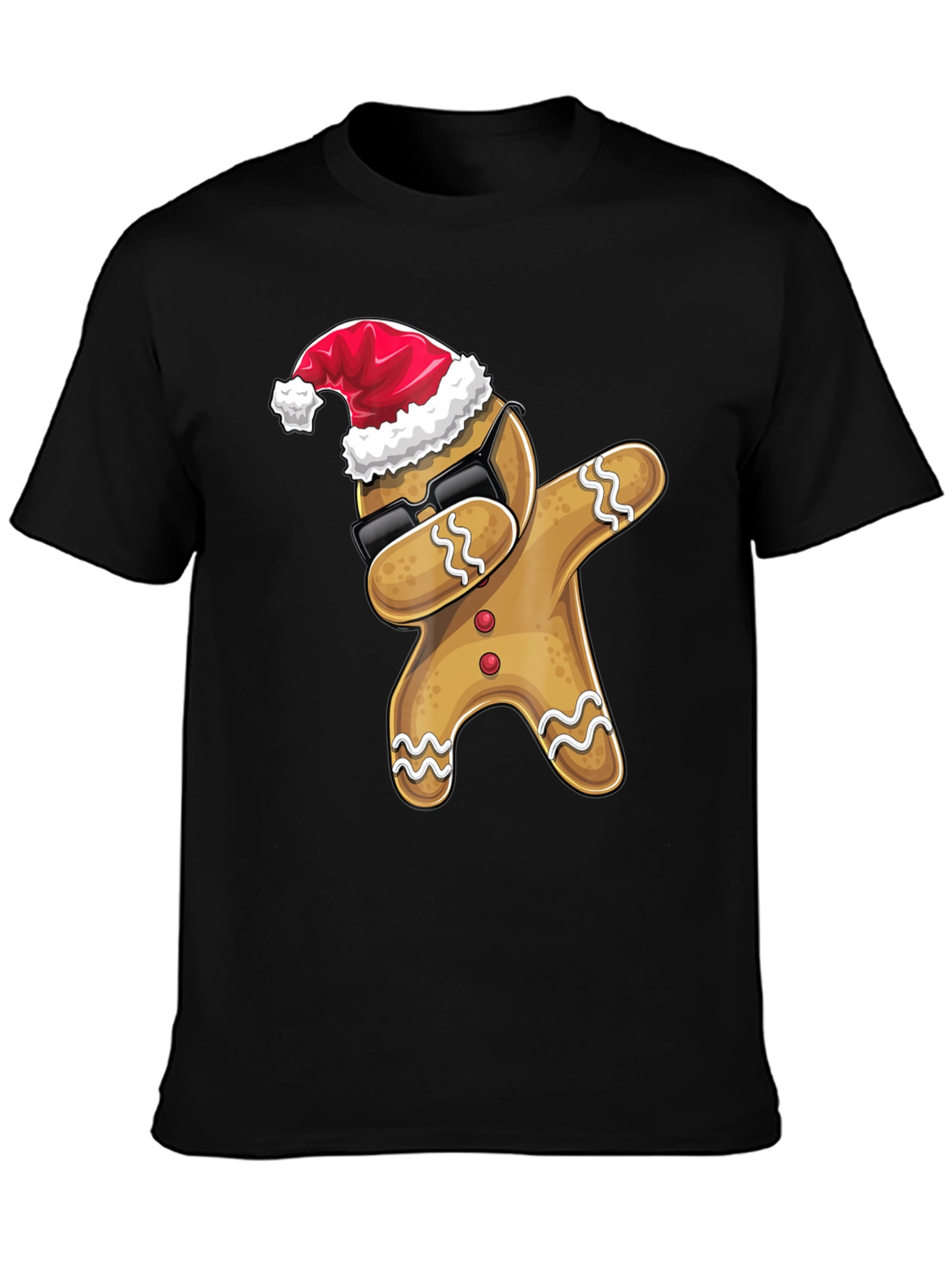 Dabbing Gingerbread Man Christmas T-Shirt