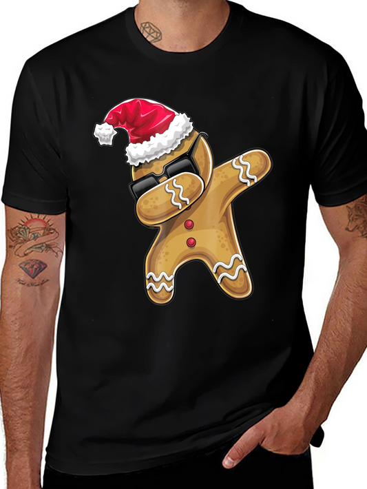 Dabbing Gingerbread Man Christmas T-Shirt