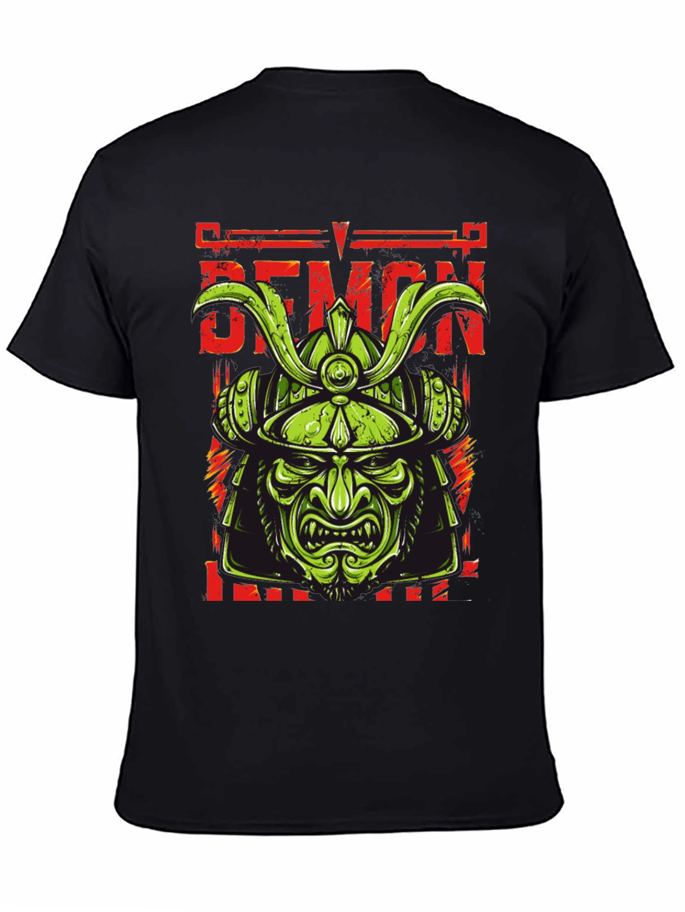 Samurai Demon T-Shirt - Warrior Graphic Tee