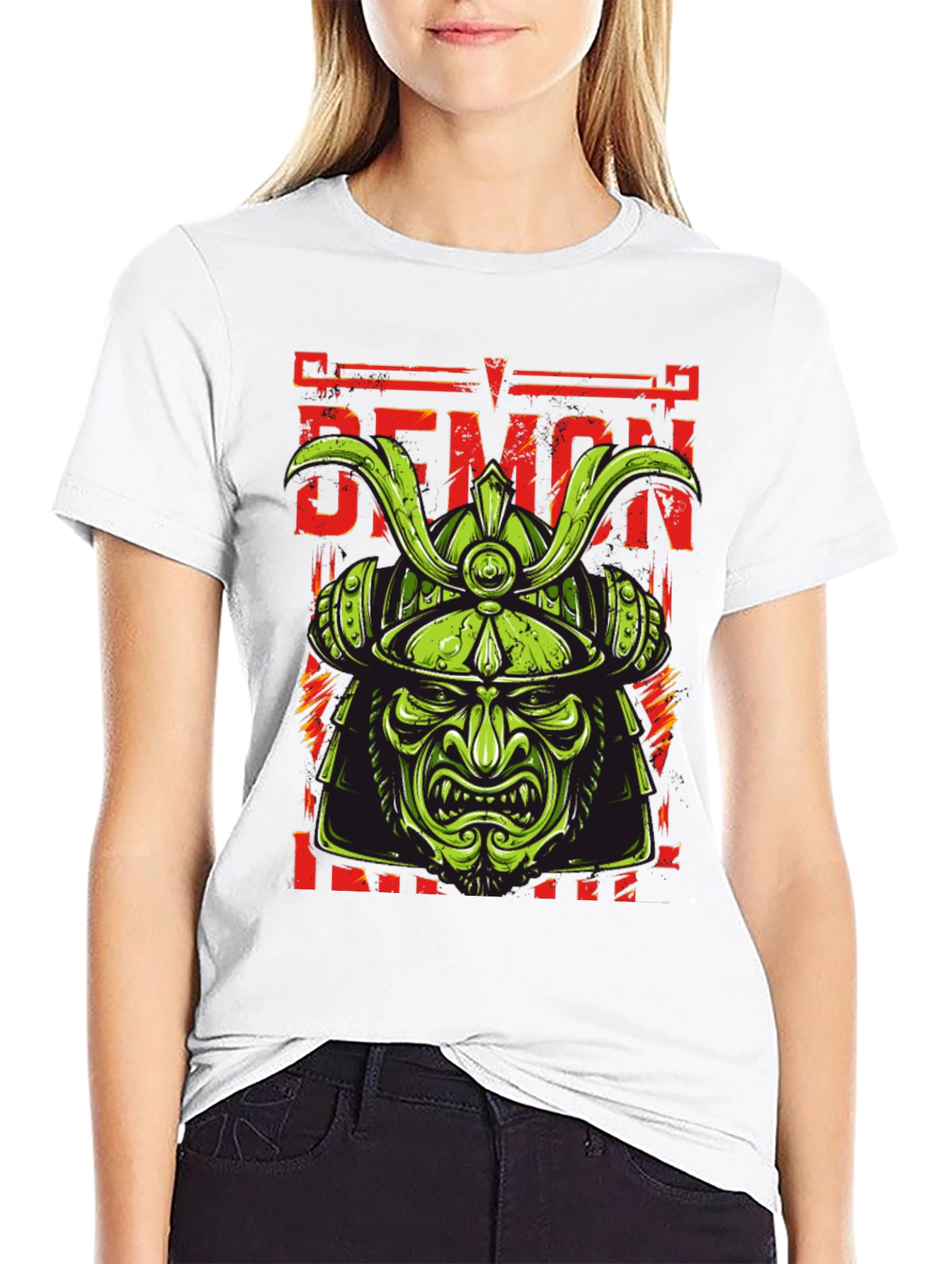 Samurai Demon T-Shirt - Warrior Graphic Tee
