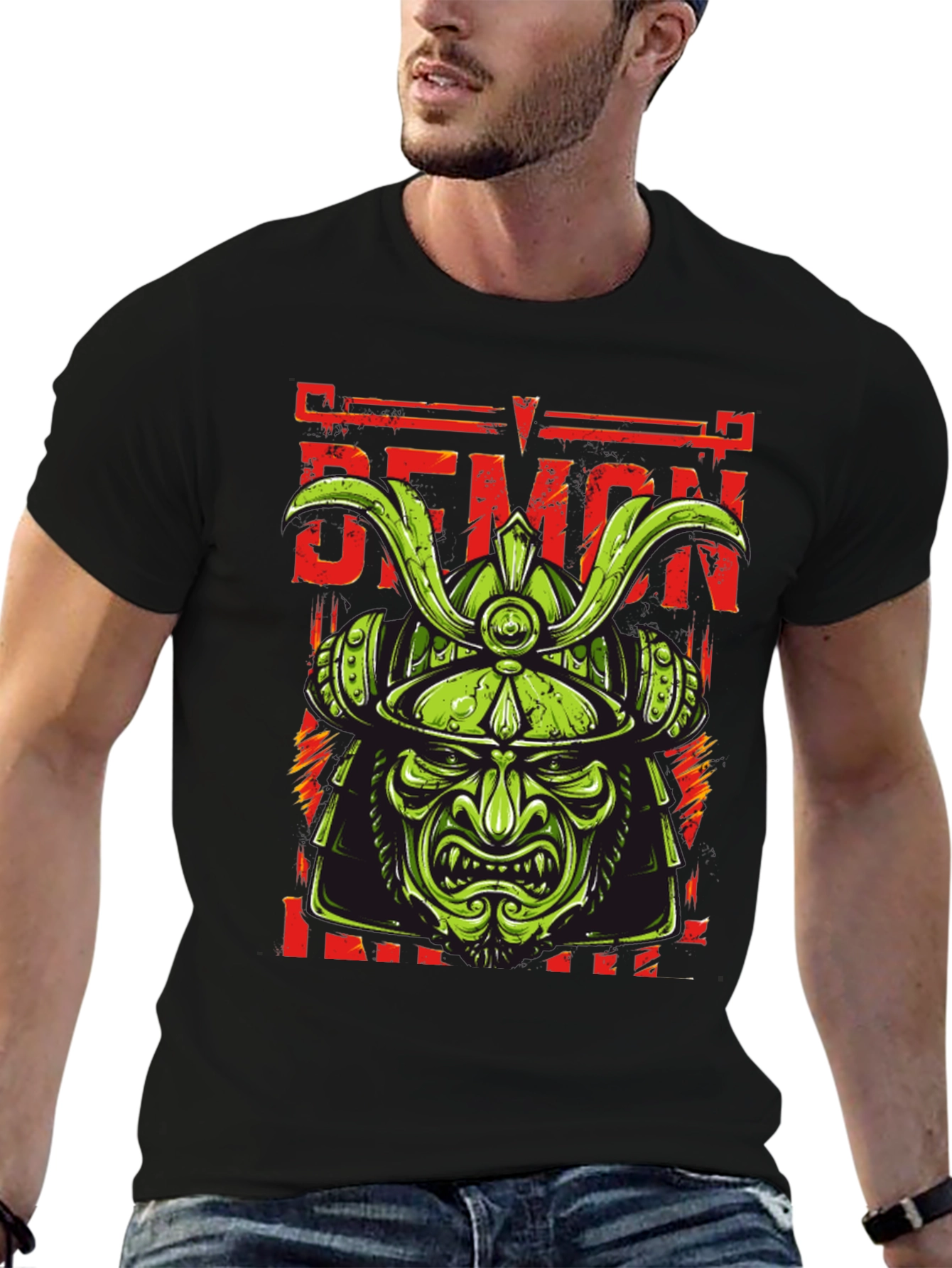 Samurai Demon T-Shirt - Warrior Graphic Tee