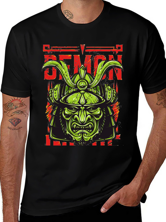 Samurai Demon T-Shirt - Warrior Graphic Tee