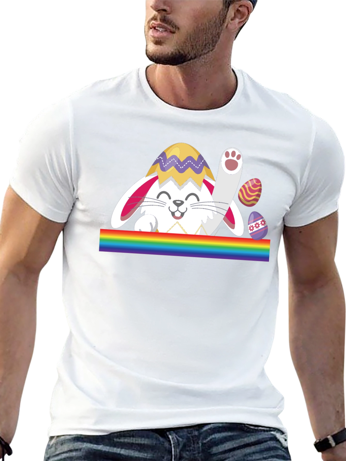 Easter Bunny Egg Rainbow T-Shirt