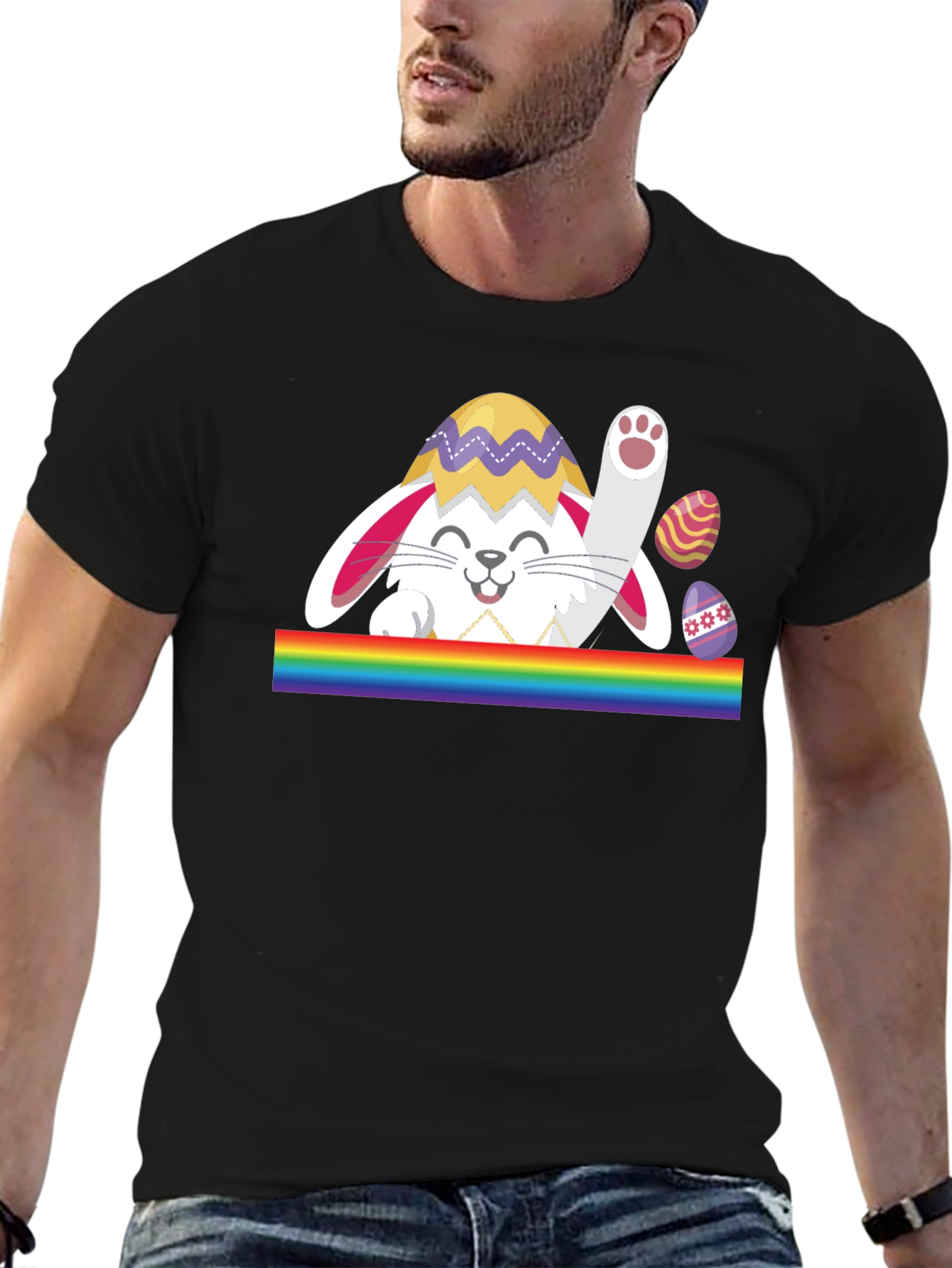 Easter Bunny Egg Rainbow T-Shirt