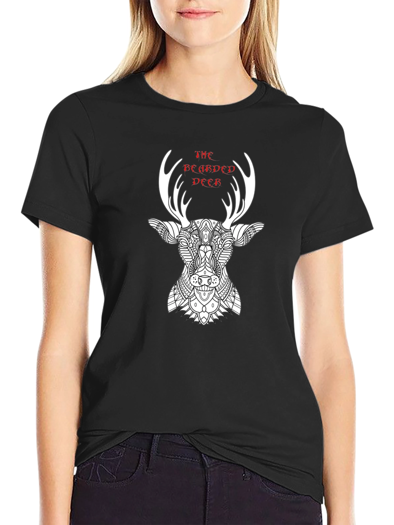 The Bearded Deer Graphic T-Shirt - Stylish Mens Tee