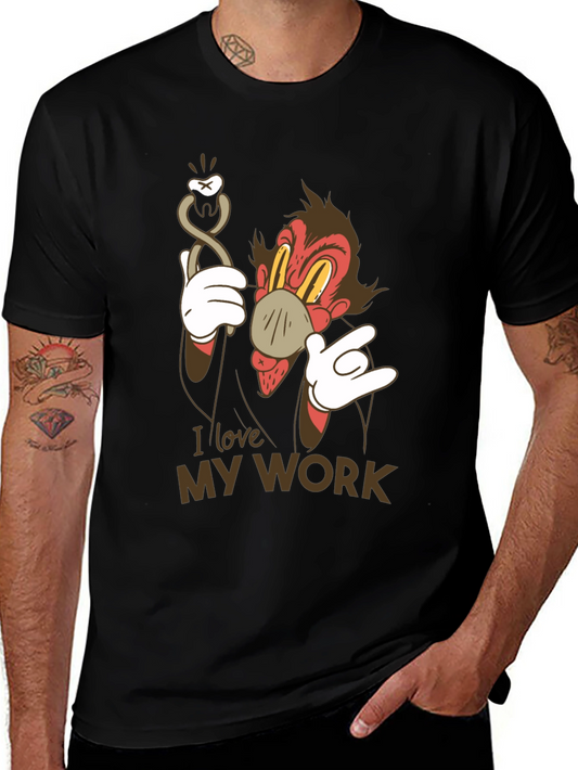 I Love My Work Cartoon Dental T-Shirt