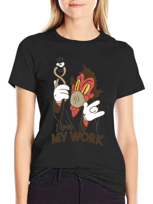 I Love My Work Cartoon Dental T-Shirt