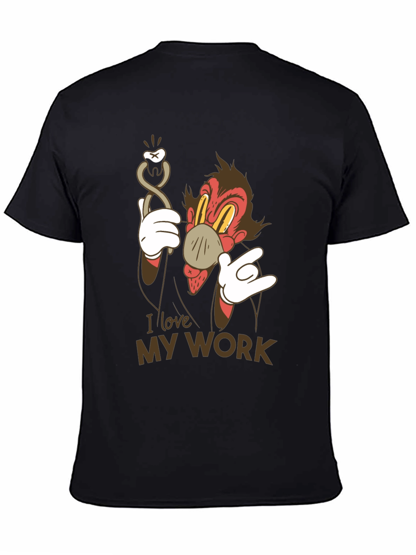 I Love My Work Cartoon Dental T-Shirt