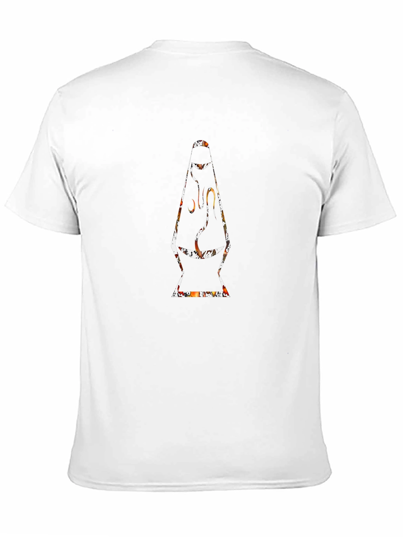 Lava Lamp Graphic Print Black T-Shirt
