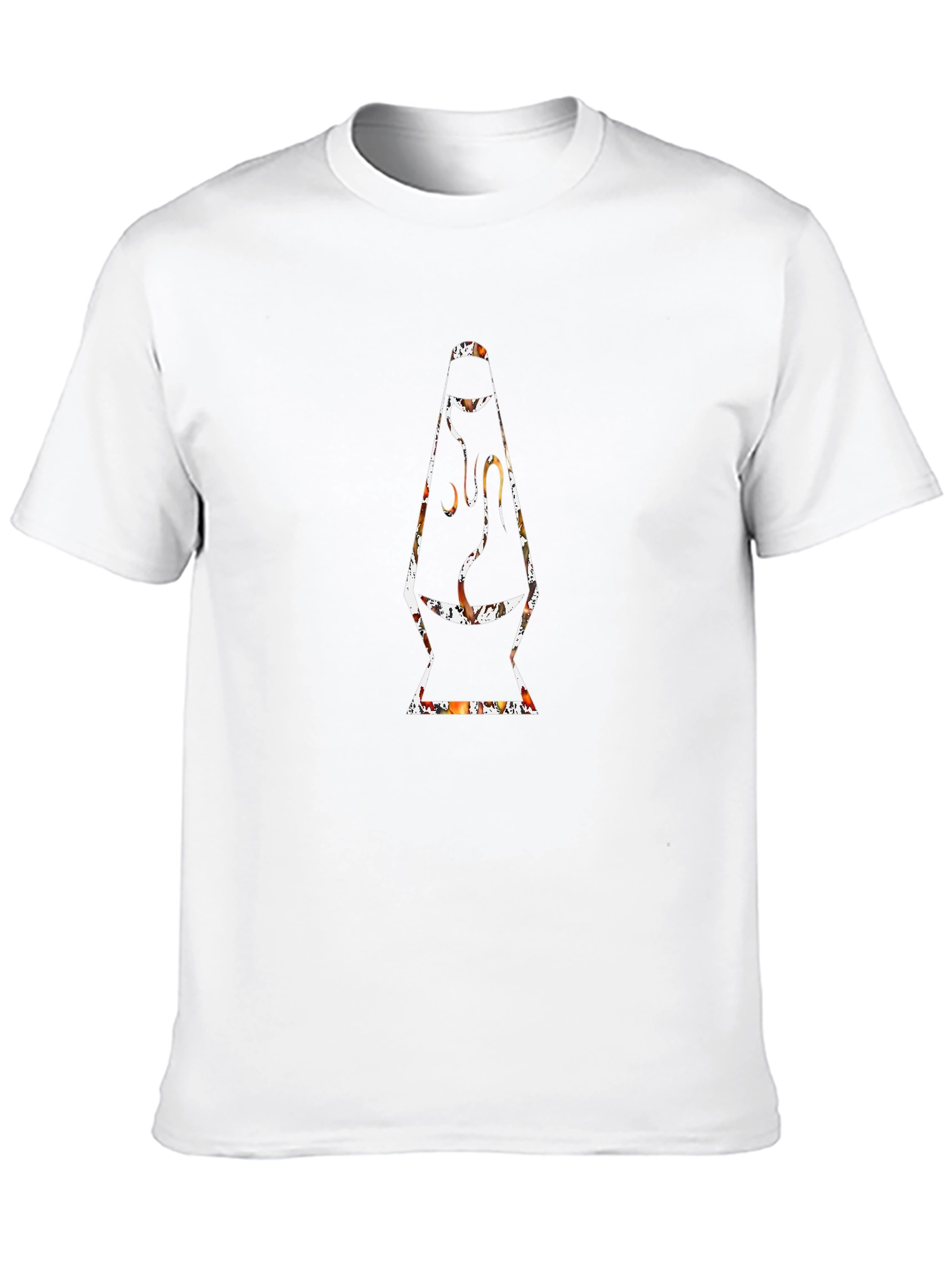 Lava Lamp Graphic Print Black T-Shirt