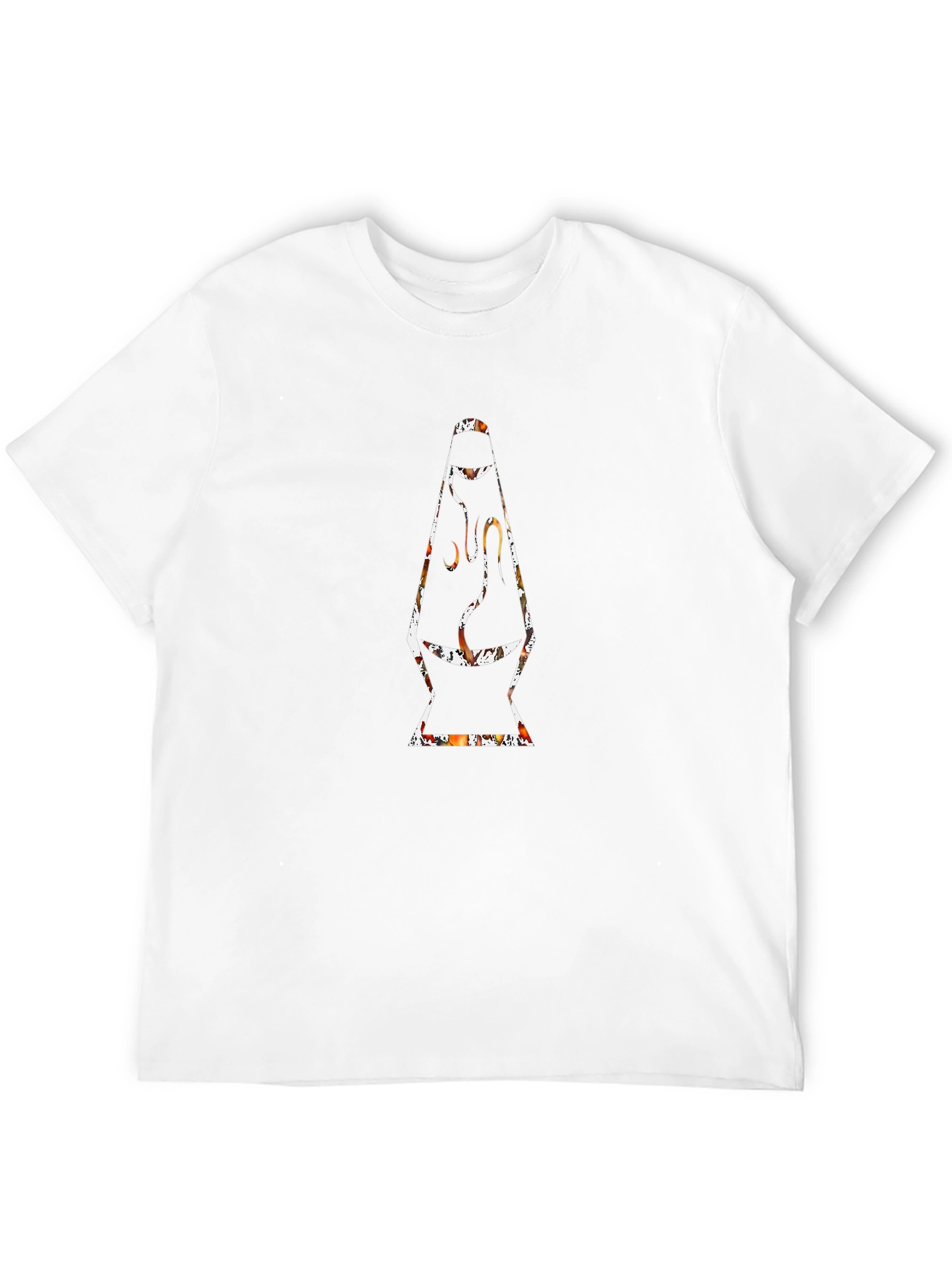 Lava Lamp Graphic Print Black T-Shirt