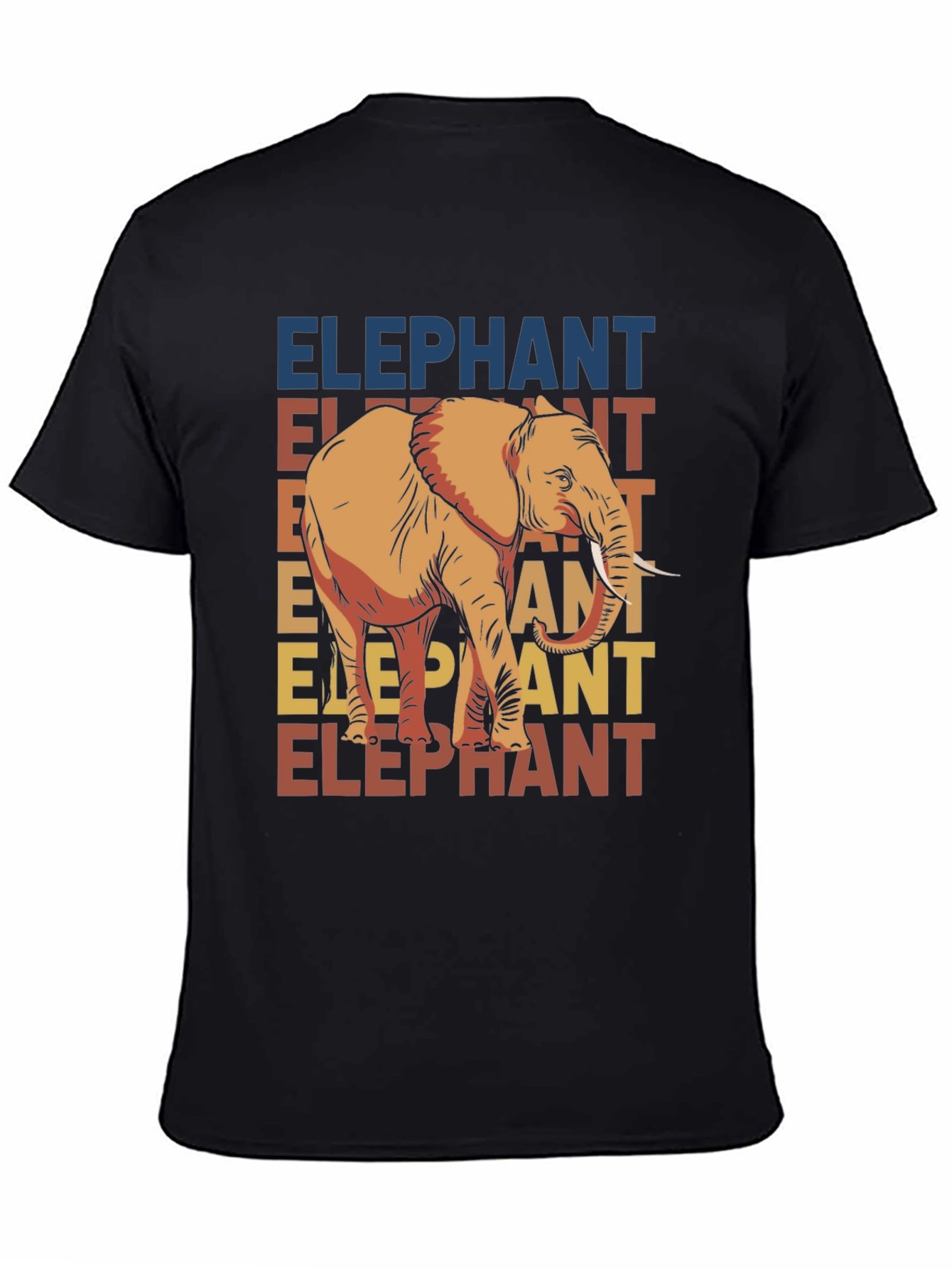 Elephant Graphic Tee - Retro Style