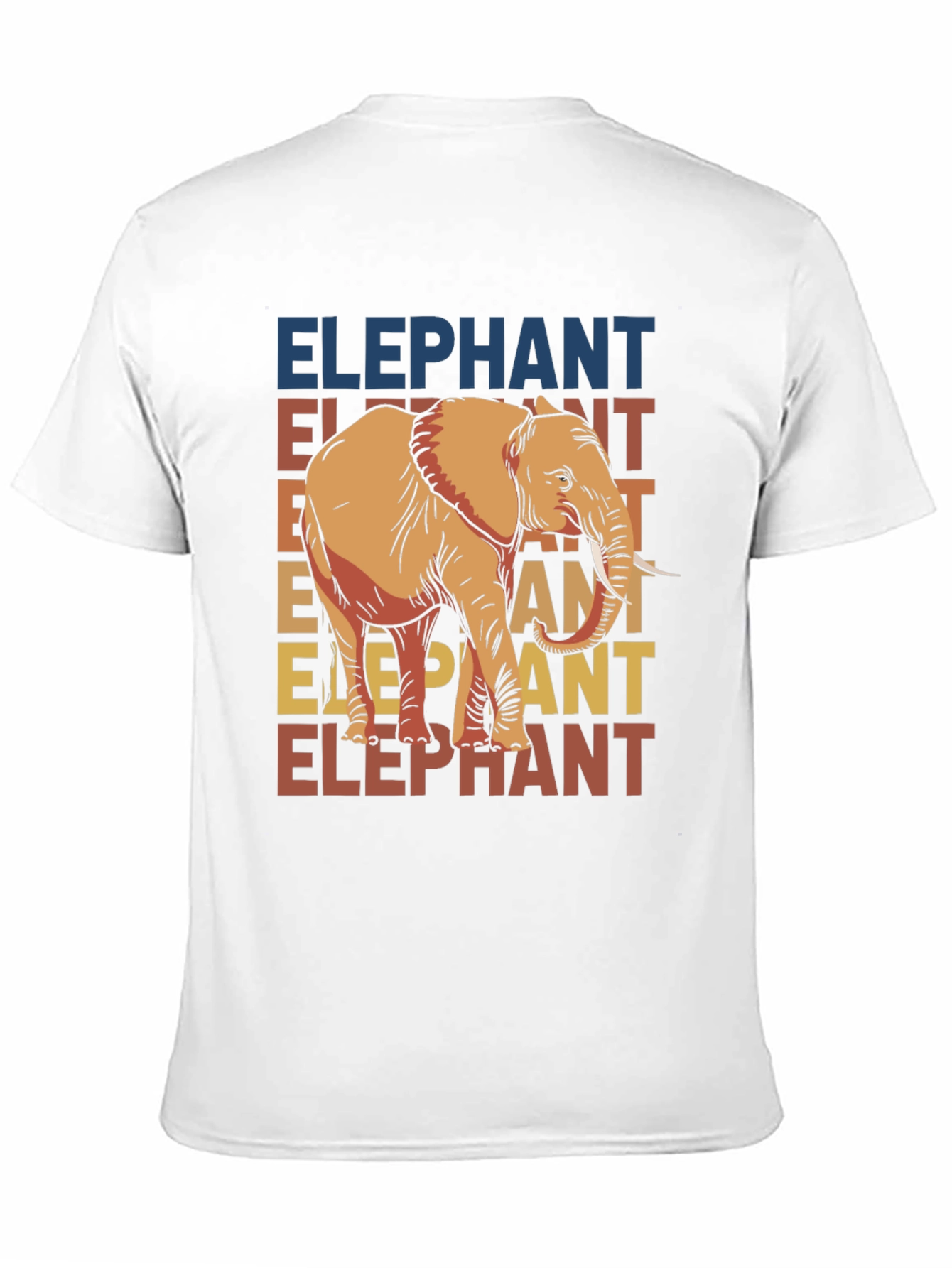 Elephant Graphic Tee - Retro Style