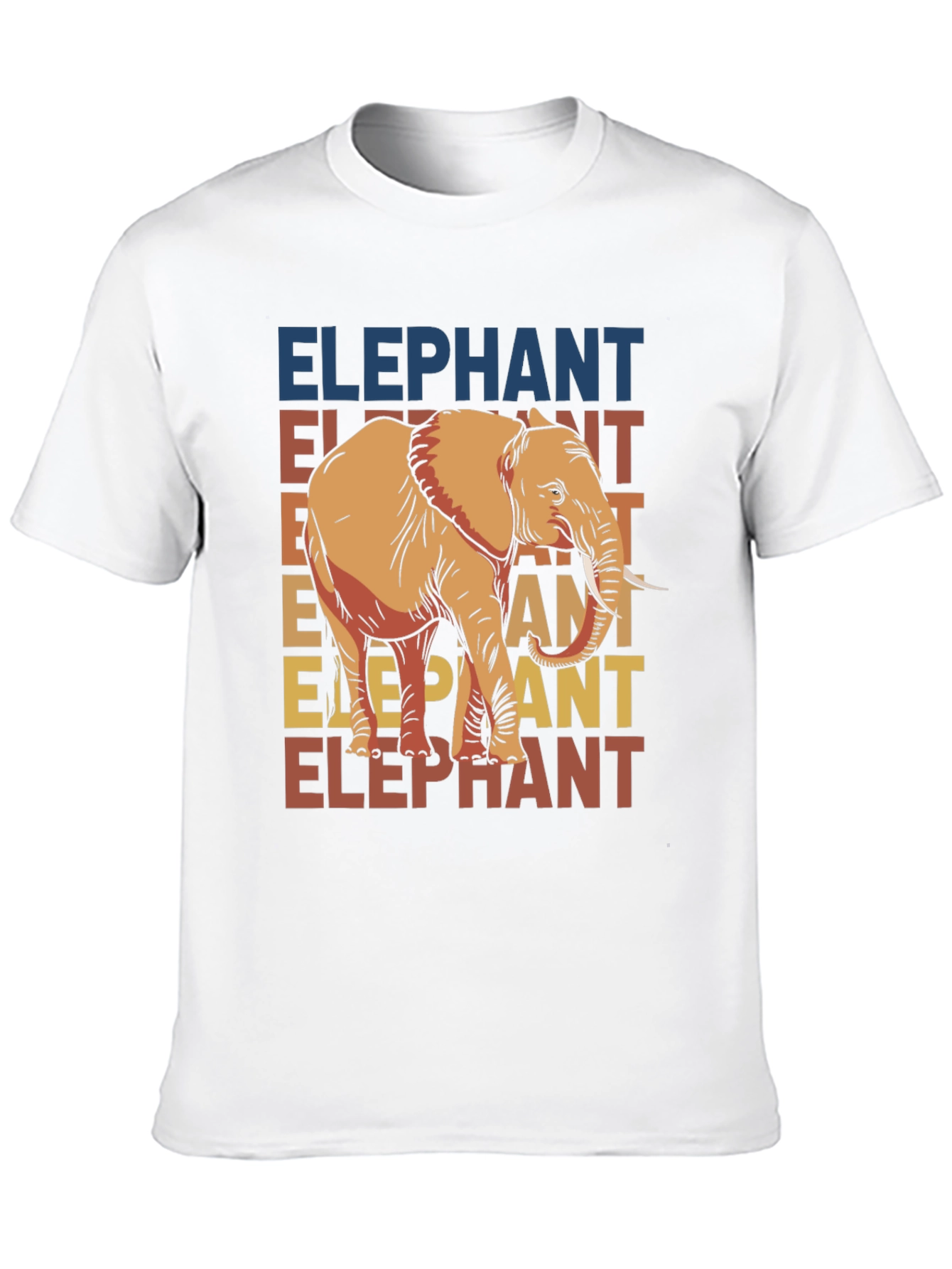 Elephant Graphic Tee - Retro Style