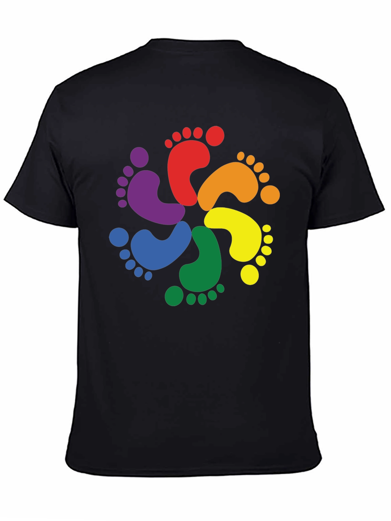 Rainbow Footprint T-Shirt - Pride Apparel
