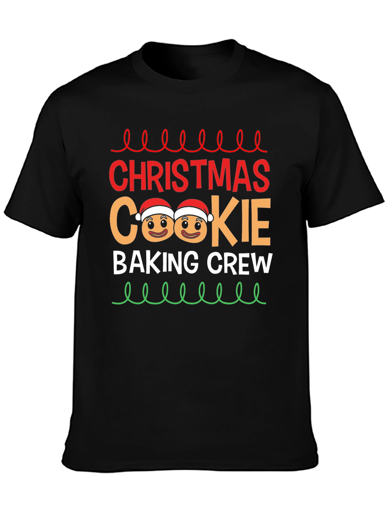 Christmas Cookie Baking Crew Graphic T-Shirt