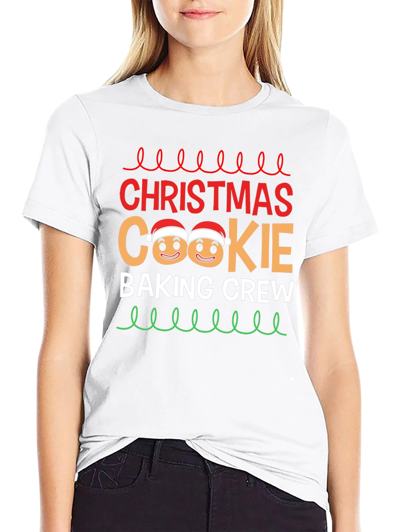 Christmas Cookie Baking Crew Graphic T-Shirt