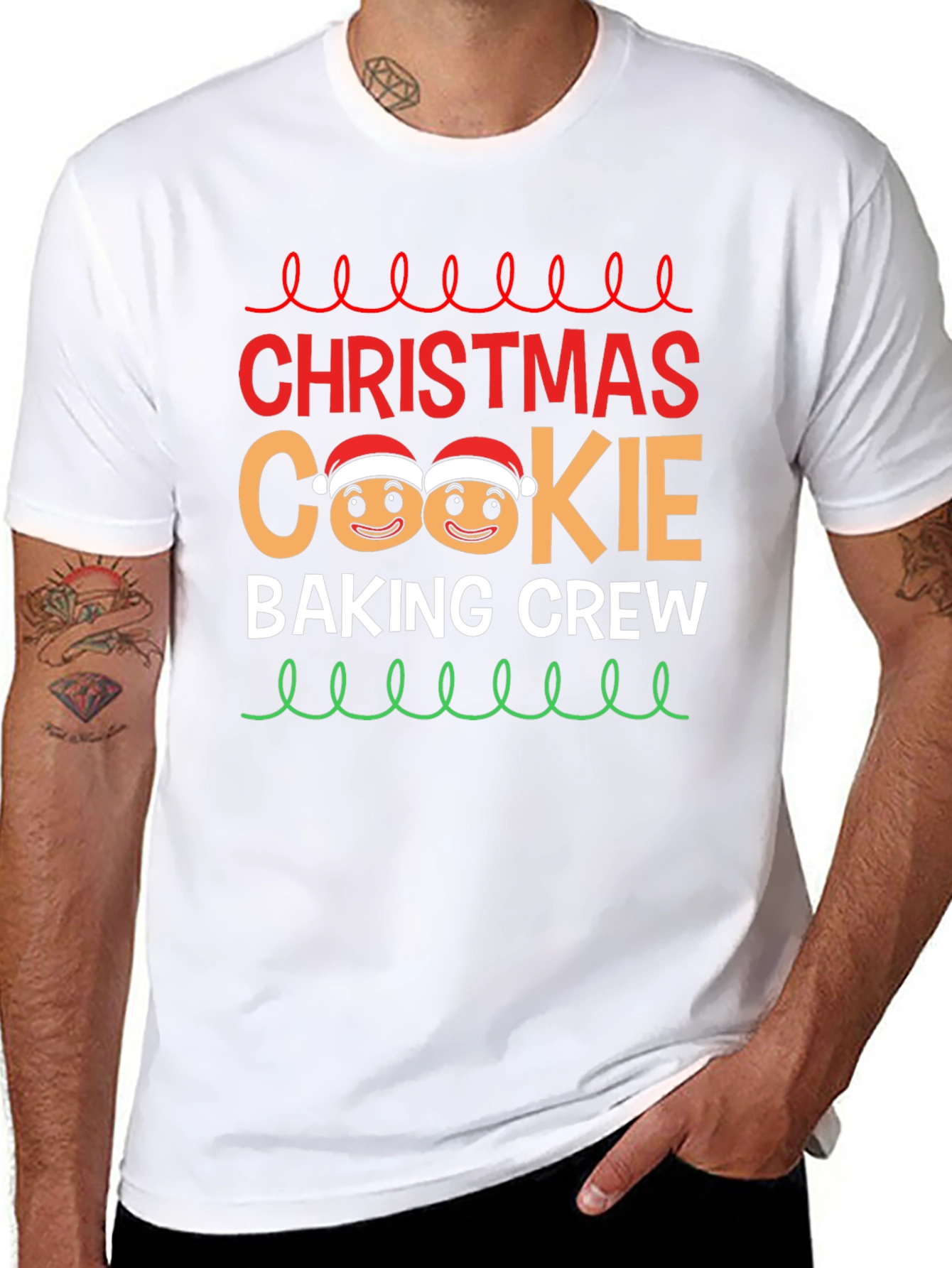 Christmas Cookie Baking Crew Graphic T-Shirt