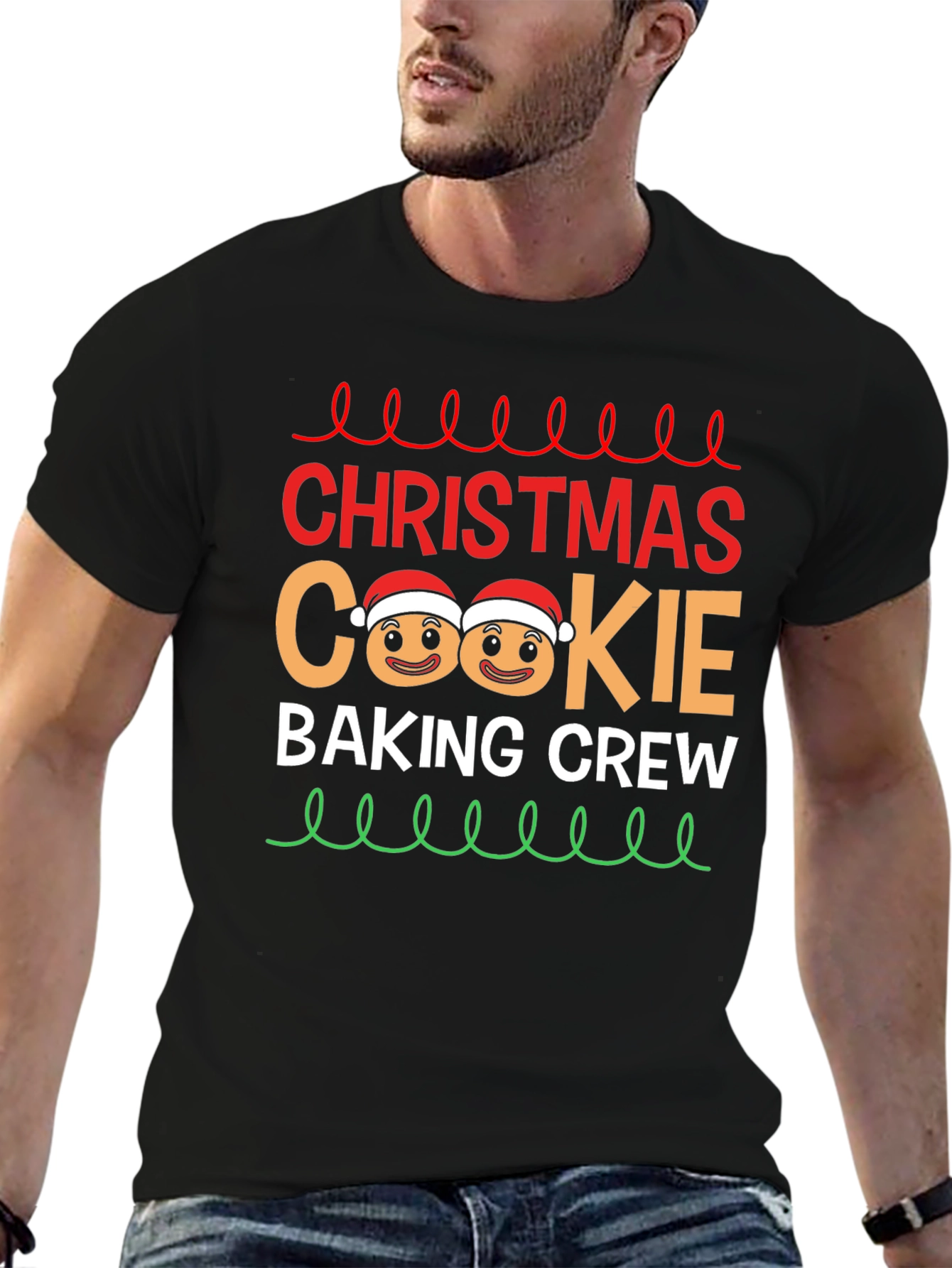 Christmas Cookie Baking Crew Graphic T-Shirt
