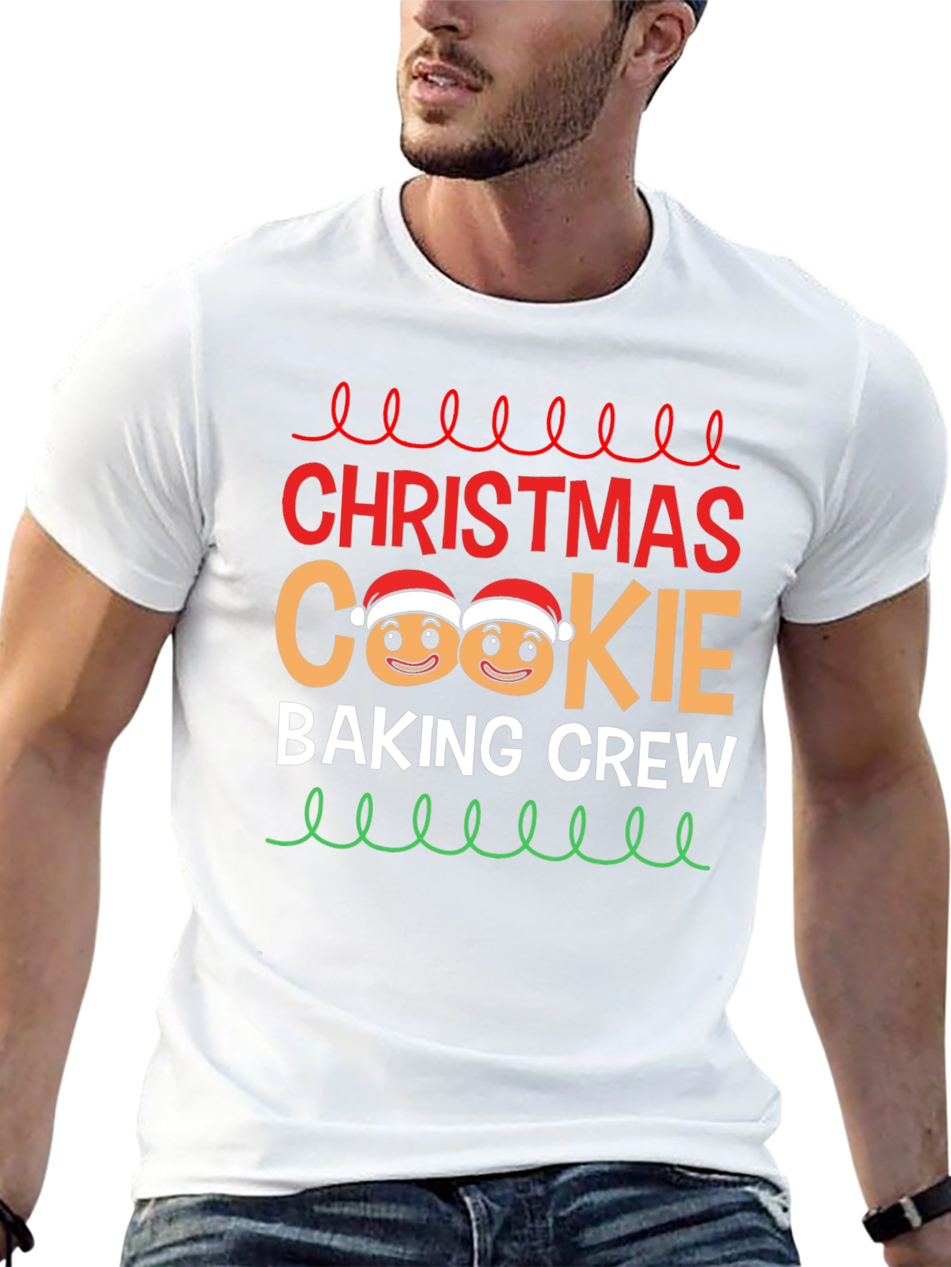Christmas Cookie Baking Crew Graphic T-Shirt