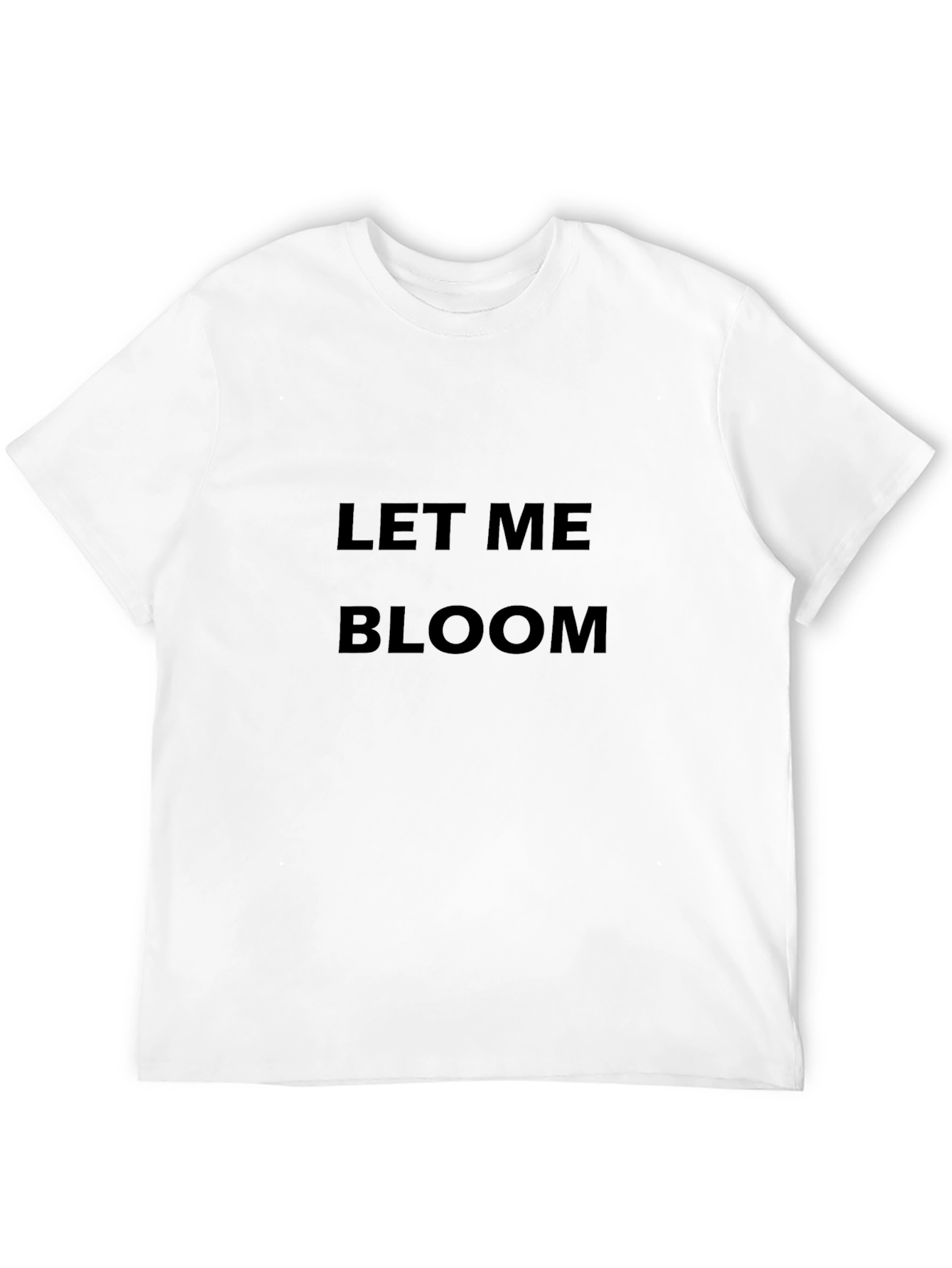Let Me Bloom Black Graphic Tee