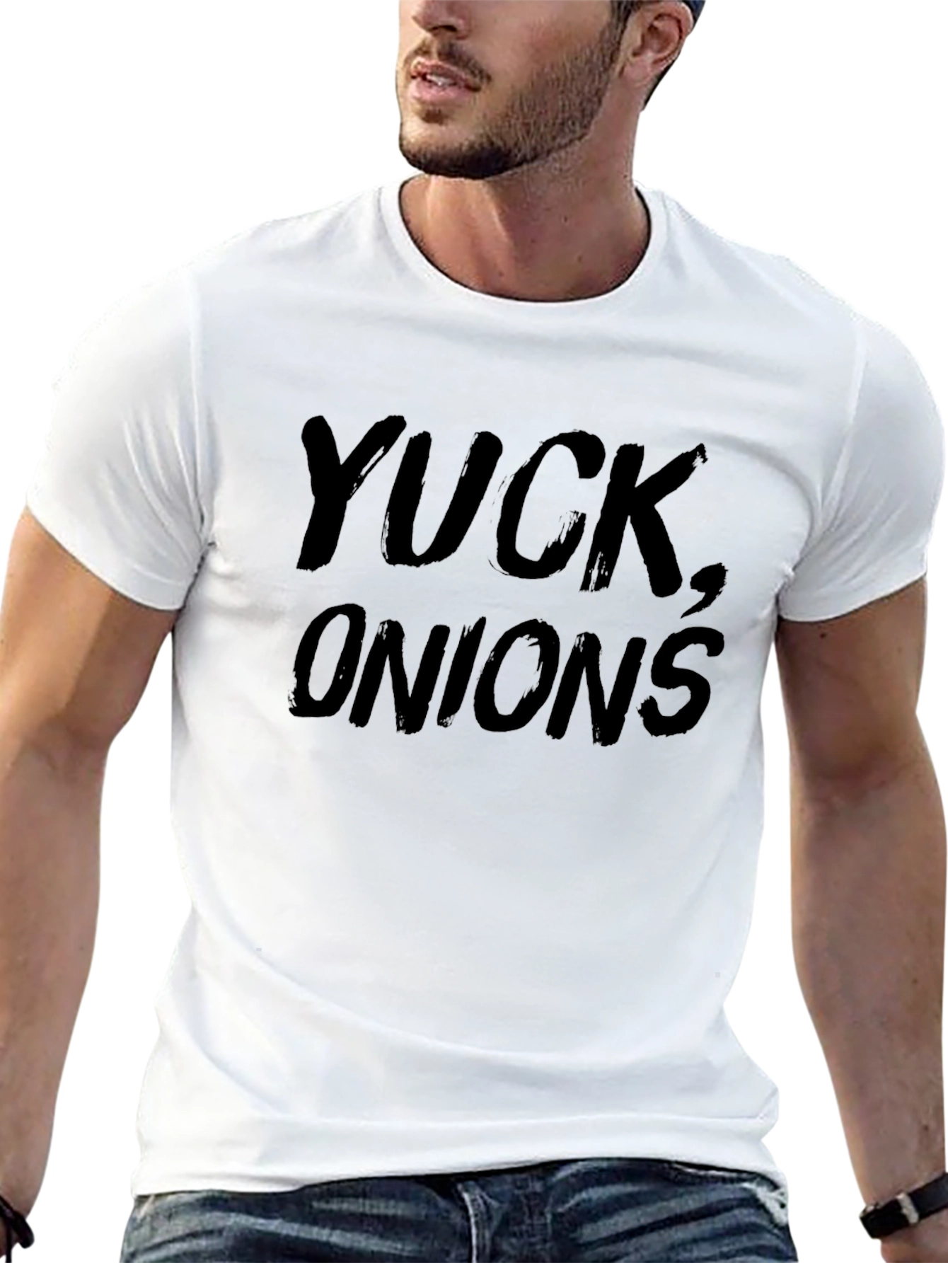 Yuck Onions Graphic T-Shirt - Funny Foodie Tee