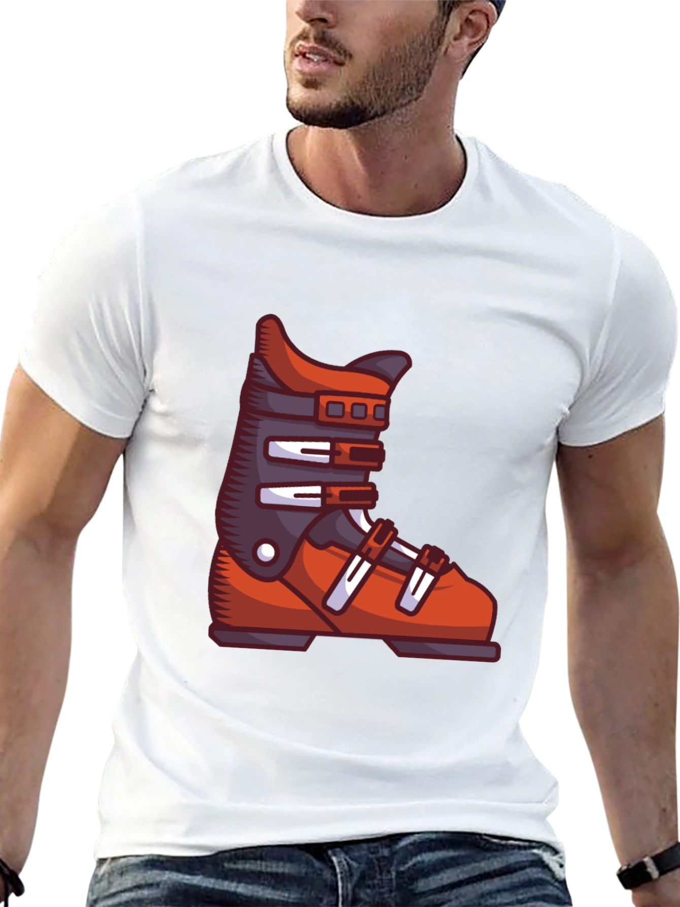 Ski Boot Graphic Tee - Stylish Comfort