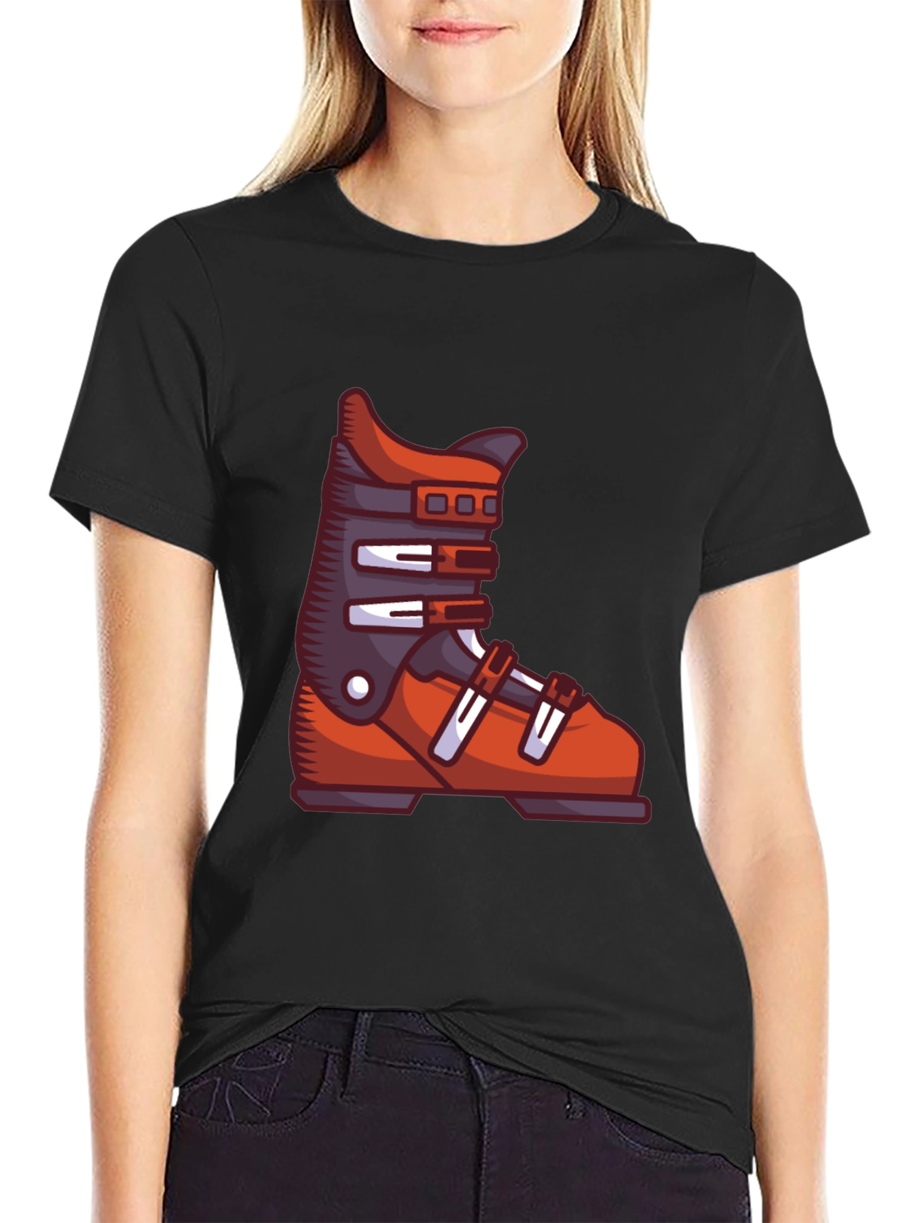 Ski Boot Graphic Tee - Stylish Comfort