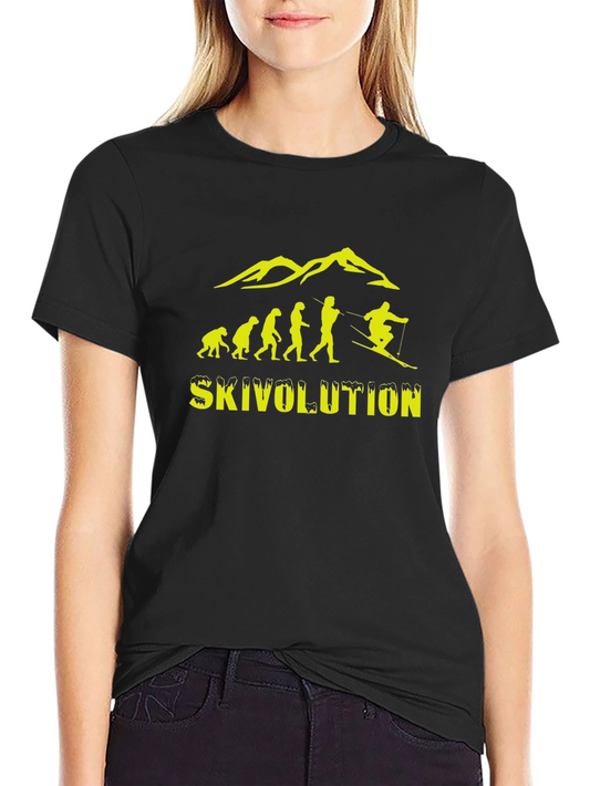 Skivolution Graphic Tee - Skiing Evolution T-Shirt