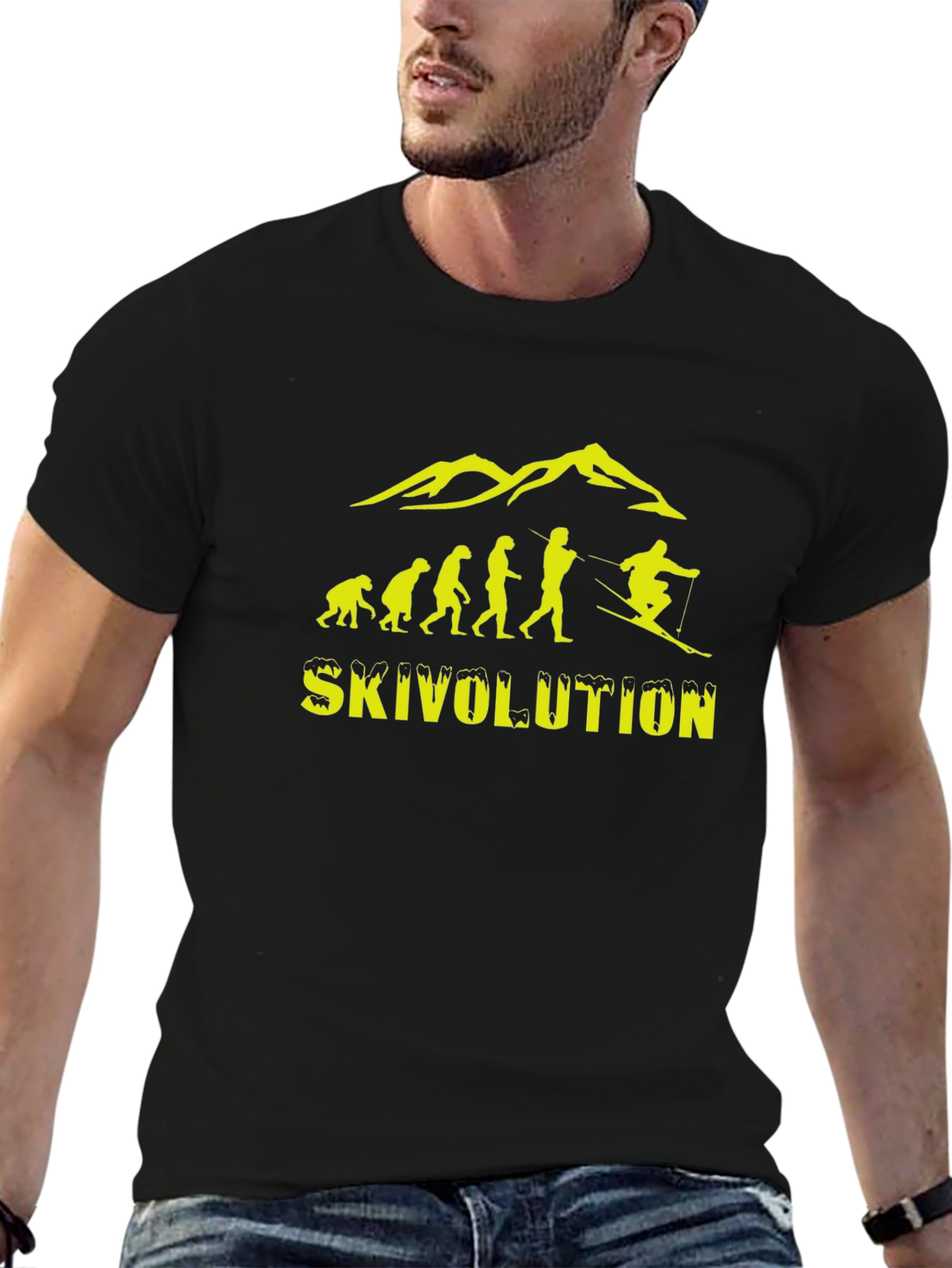 Skivolution Graphic Tee - Skiing Evolution T-Shirt