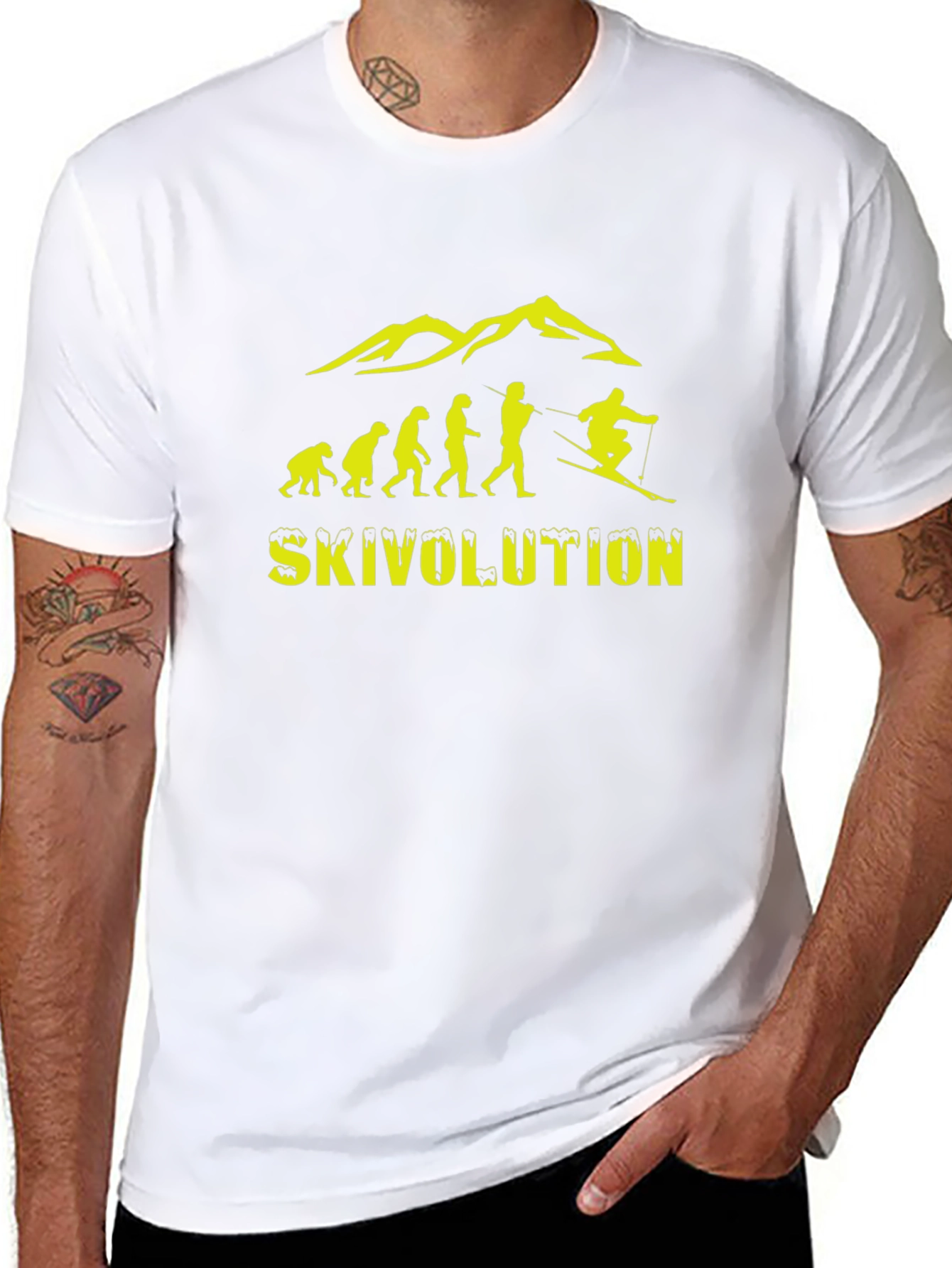 Skivolution Graphic Tee - Skiing Evolution T-Shirt