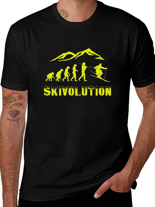 Skivolution Graphic Tee - Skiing Evolution T-Shirt