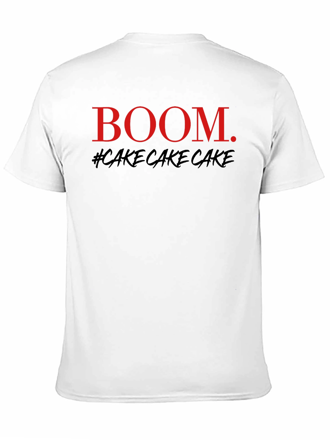 Boom Cake Graphic Tee - Trendy Mens Black T-Shirt