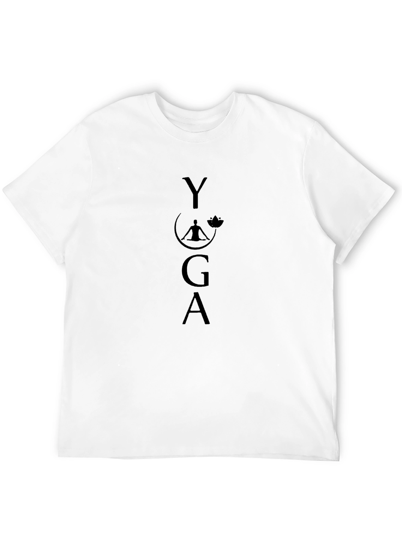 Yoga Meditation Graphic Black T-Shirt