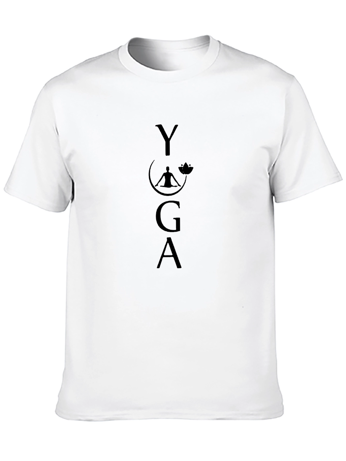 Yoga Meditation Graphic Black T-Shirt