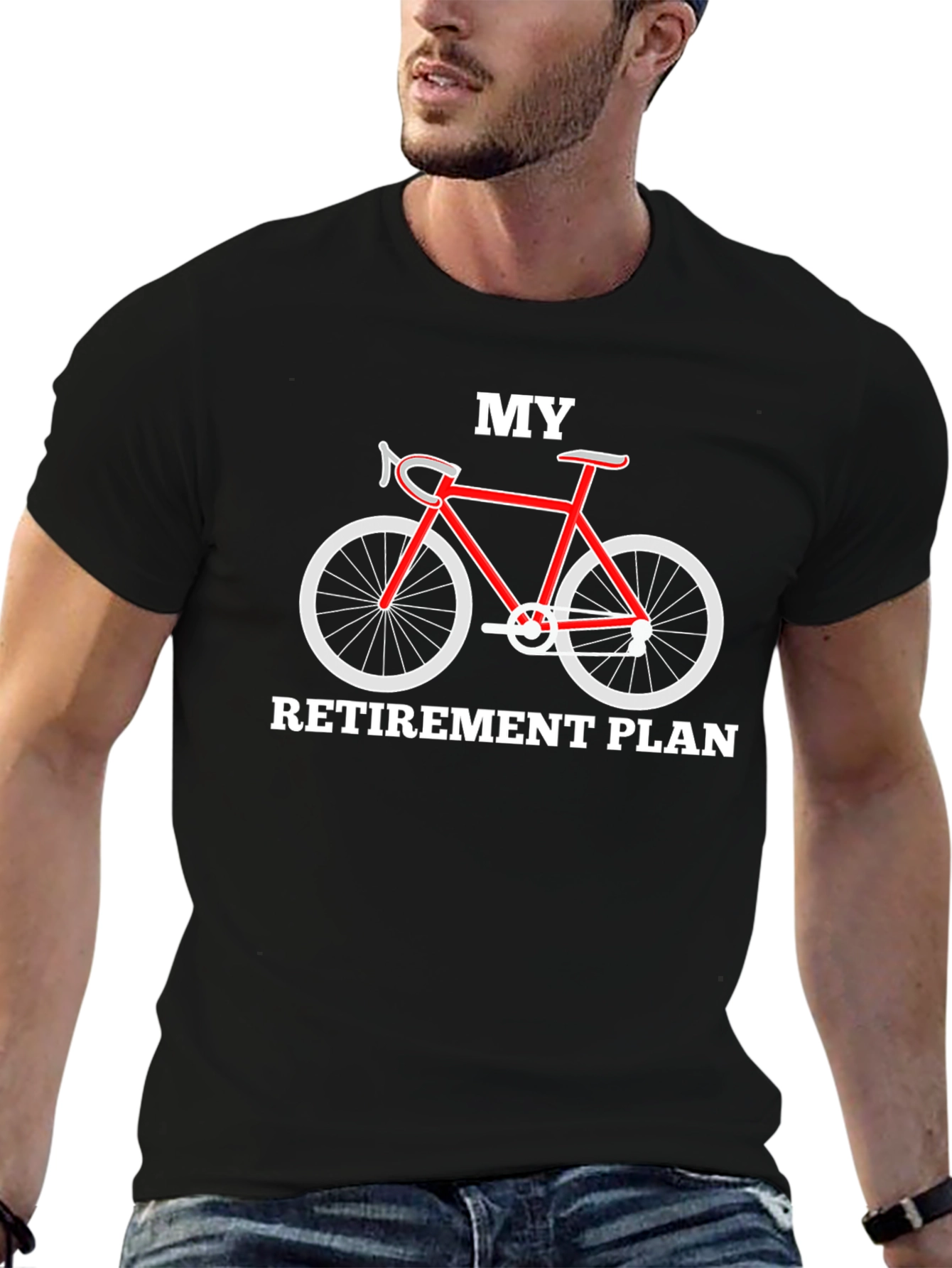 My Retirement Plan Bicycle Graphic T-Shirt