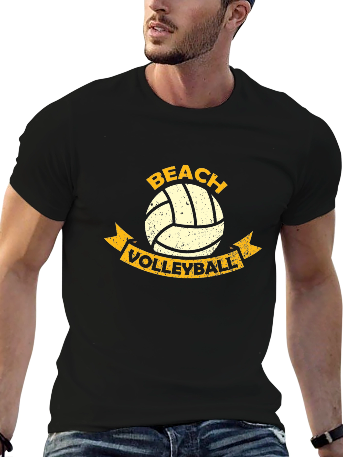 Beach Volleyball Graphic T-Shirt