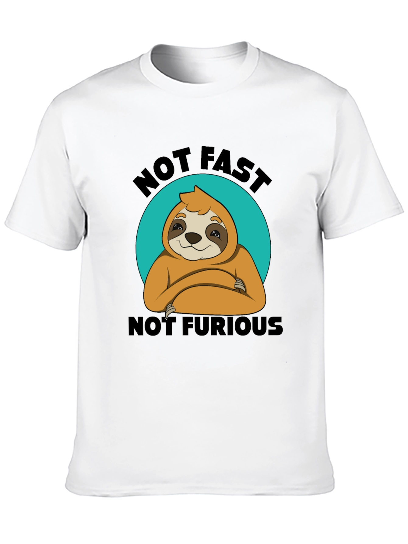 Not Fast Not Furious Sloth T-Shirt Funny