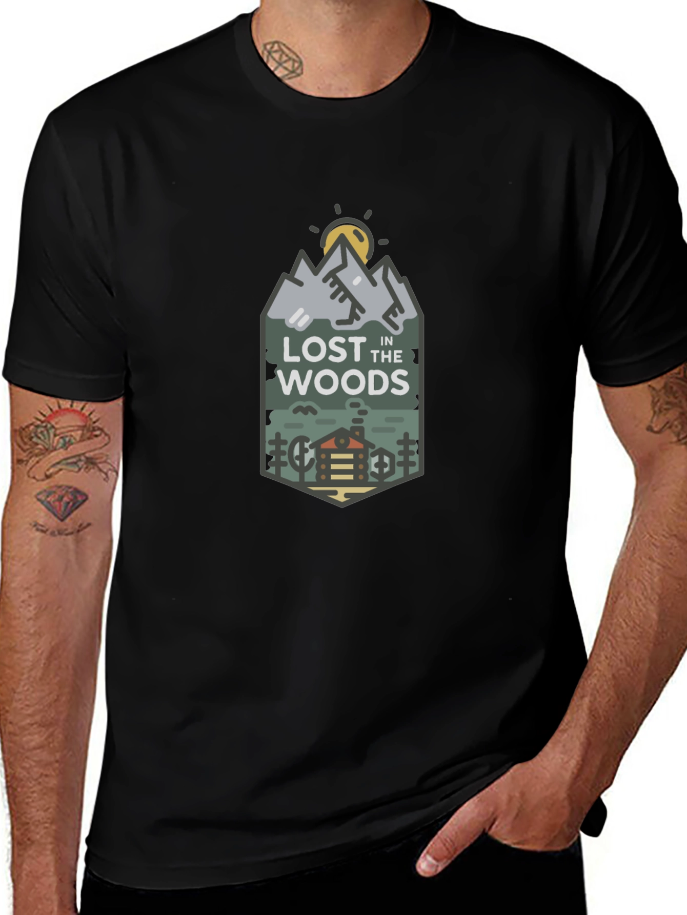 Lost In The Woods Graphic Tee - Adventure Awaits