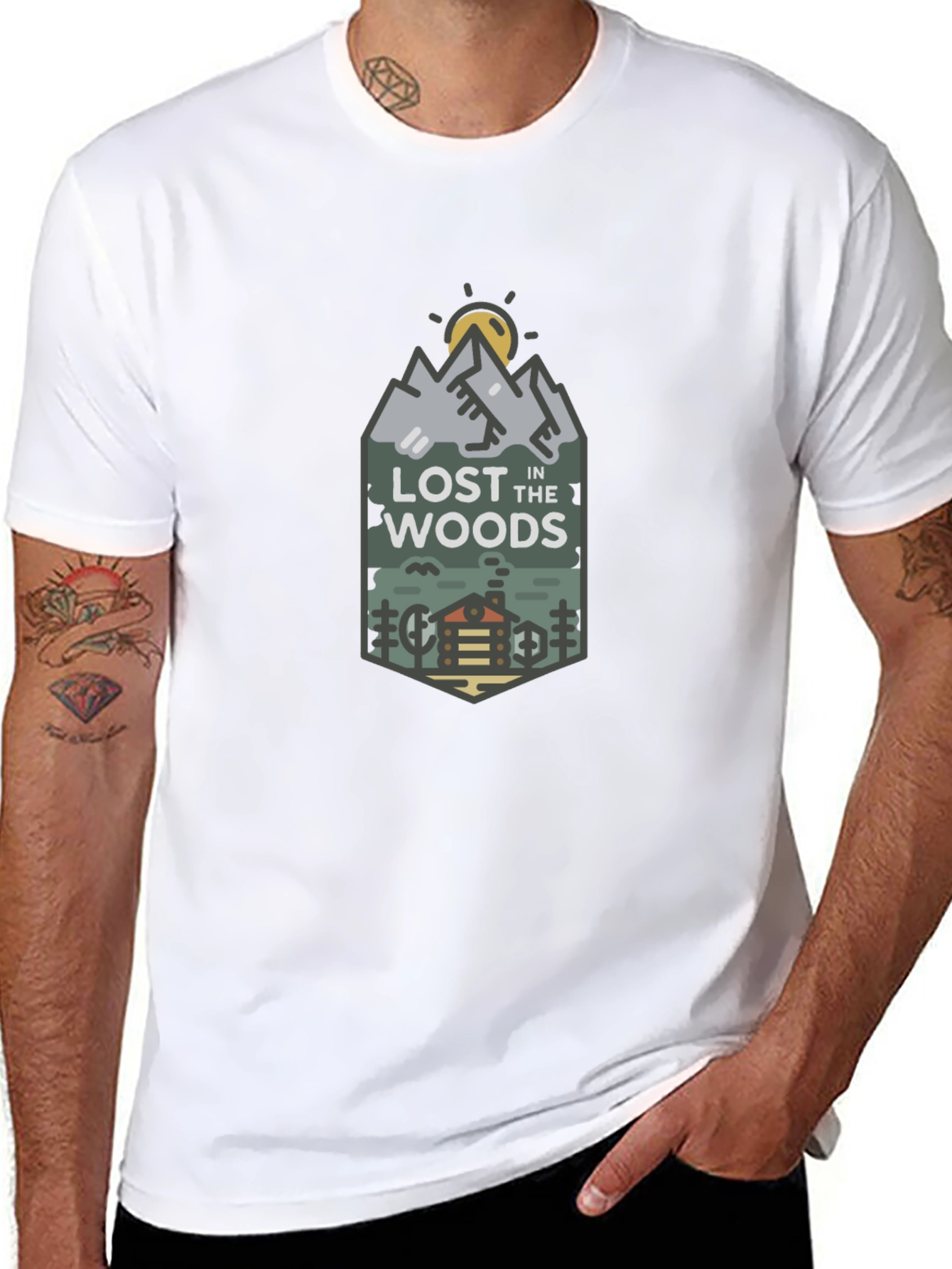 Lost In The Woods Graphic Tee - Adventure Awaits
