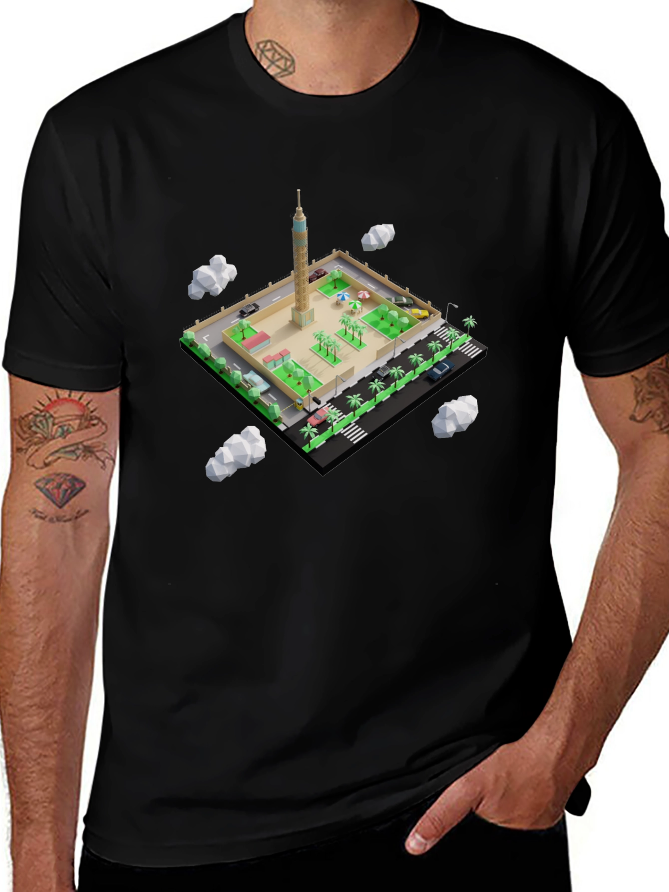 Cairo Tower Isometric T-Shirt