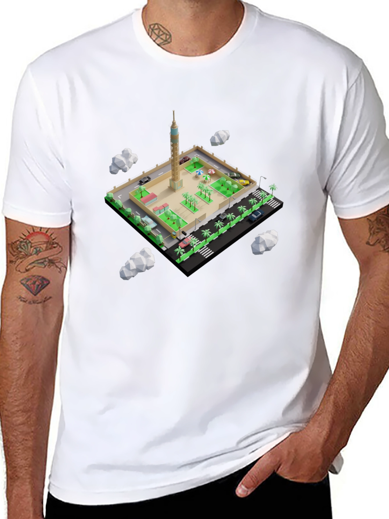 Cairo Tower Isometric T-Shirt