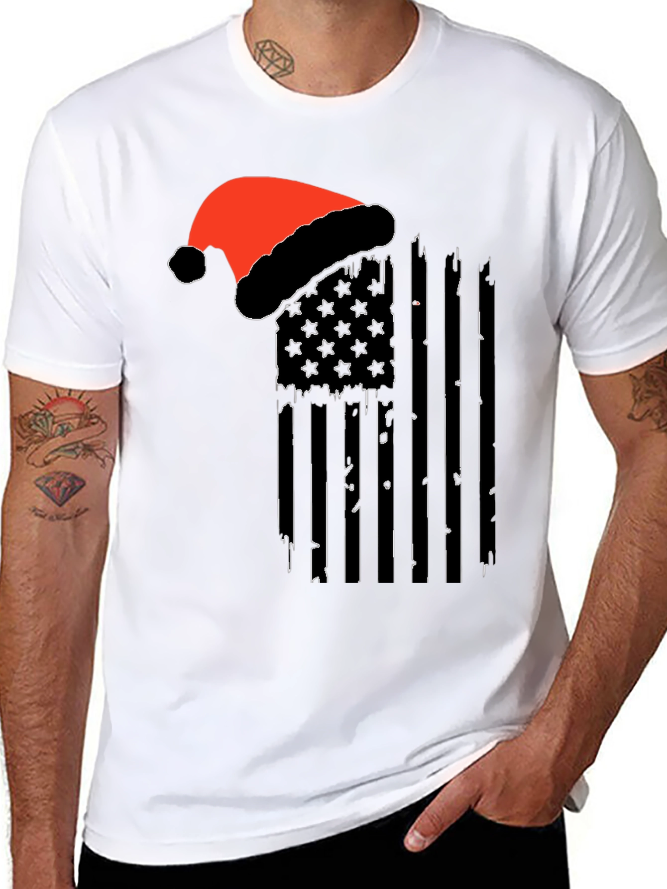 Festive American Flag T-Shirt