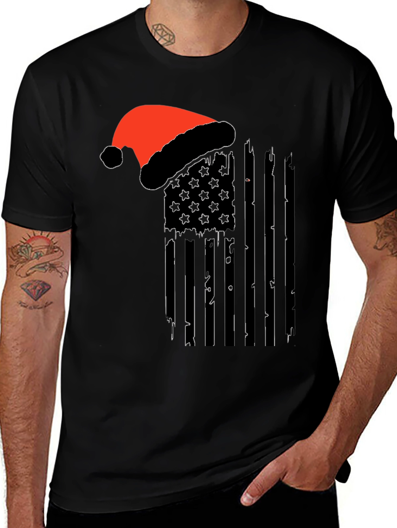 Festive American Flag T-Shirt