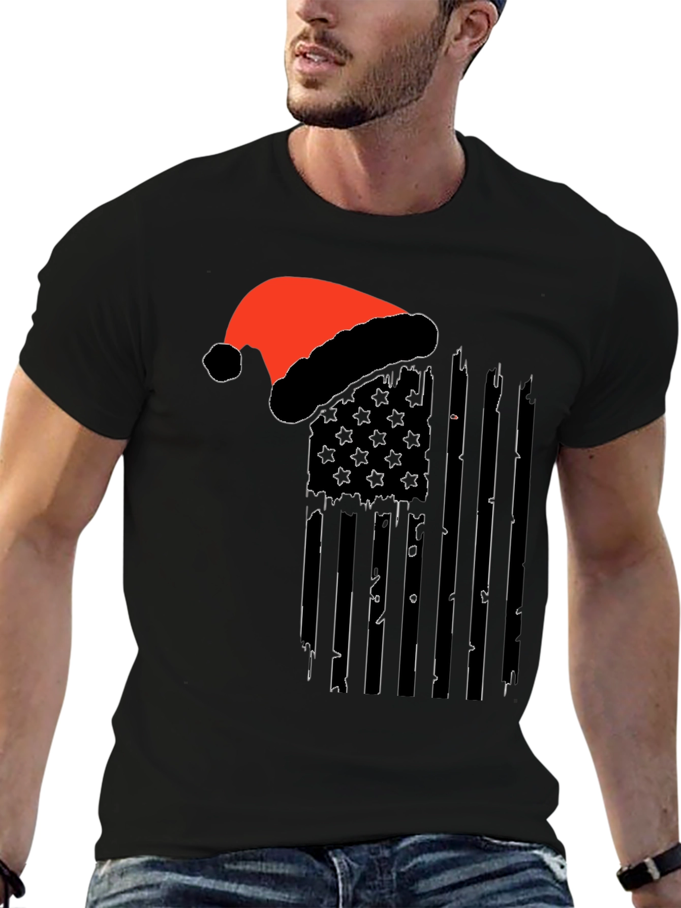Festive American Flag T-Shirt
