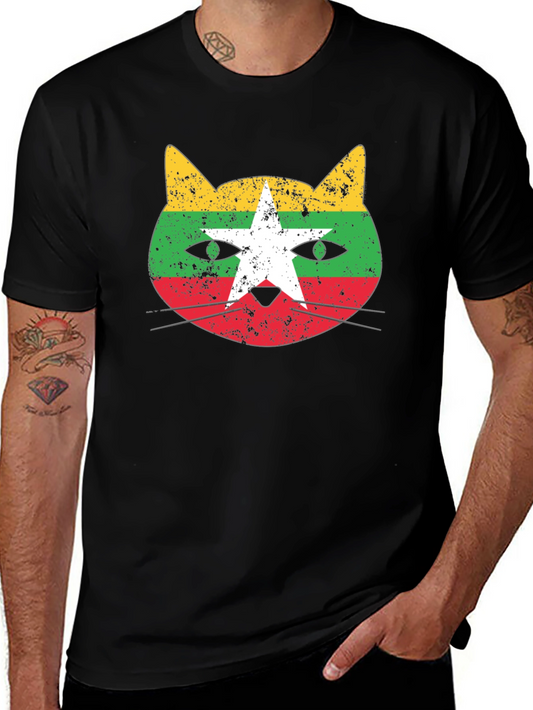 Burmese Cat Flag T-Shirt