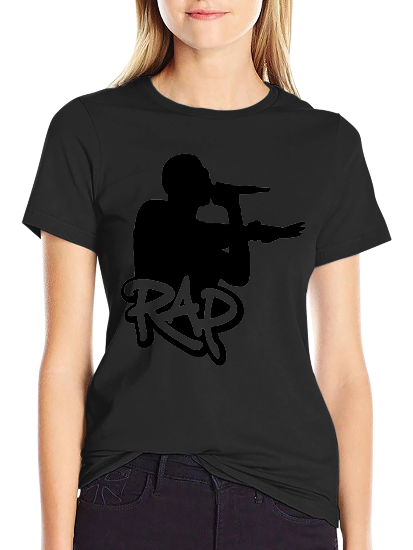 Black RAP Graphic T-Shirt - Music Lover Tee