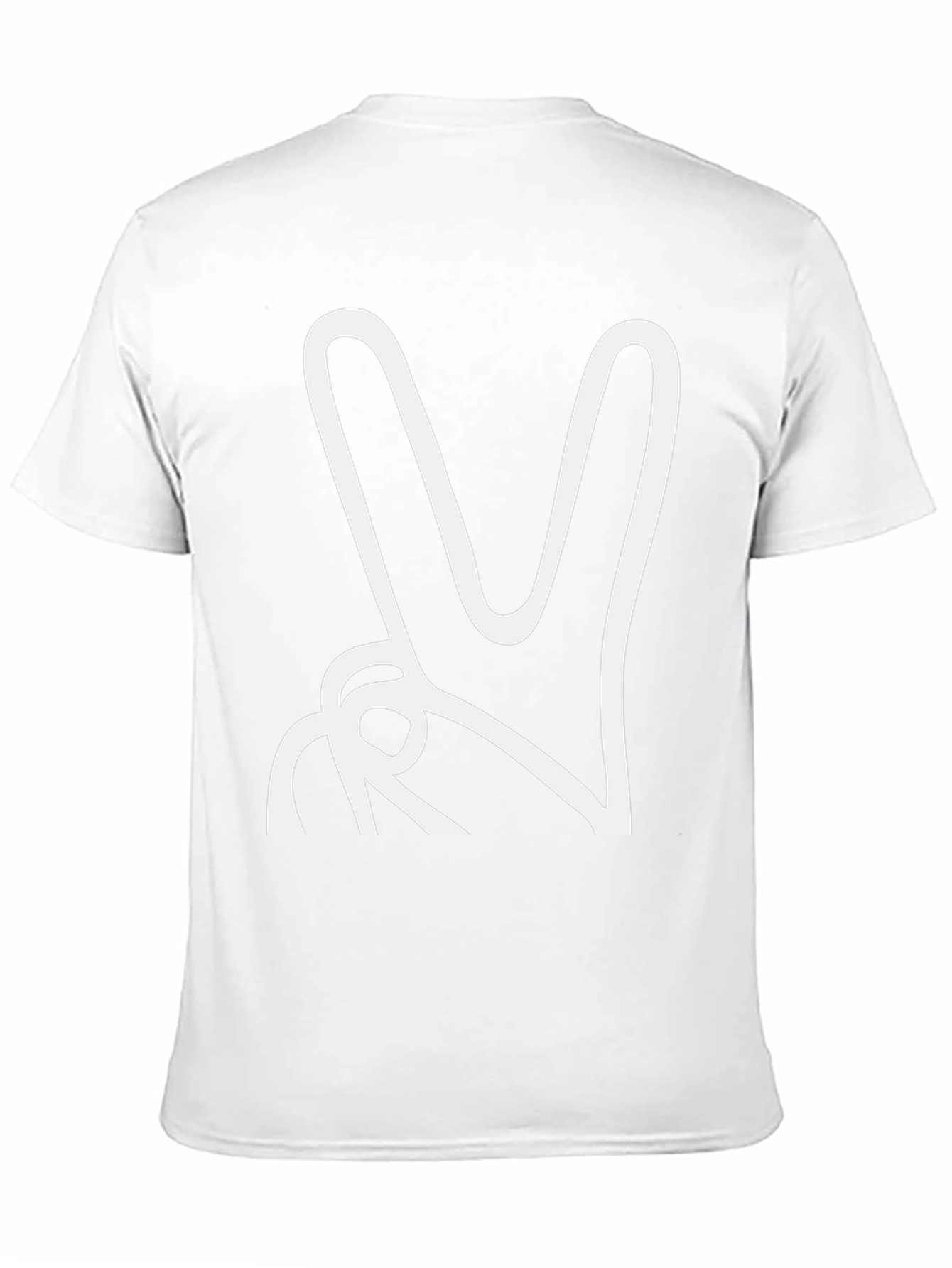 Peace Sign Graphic Tee - Black